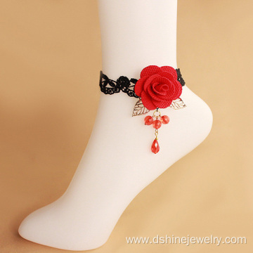 Latest Jewelry Handmade Home Design Lace Anklets For Women